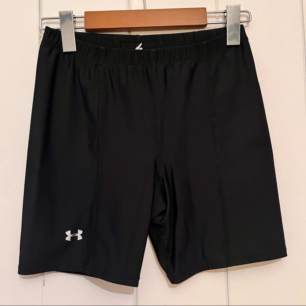 Under Armour Black Bike Shorts. Size Medium.